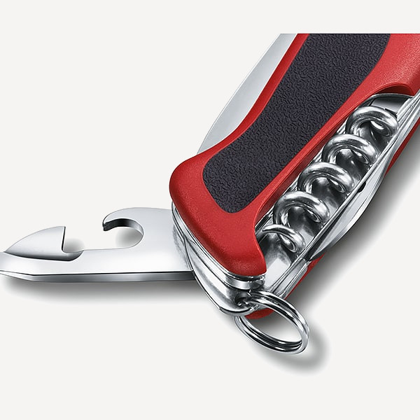 Нож Victorinox RangerGrip 53, 130мм, 5 функций (красный/черный)
